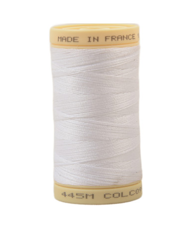 Bobine fil 100% coton made in France 445m - Blanc C99