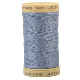 Bobine fil 100% coton made in France 445m - Bleu matignon C108