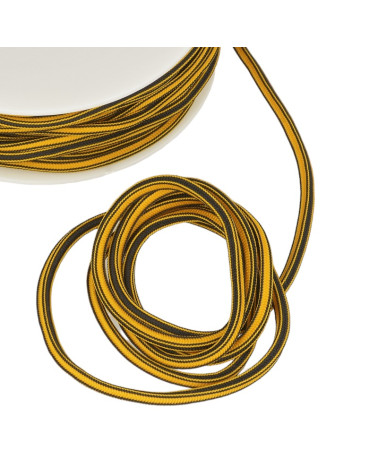 25m spool 4mm square cord Yellow