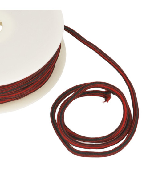 25m spool 4mm square cord Red