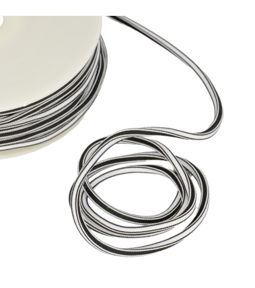 25m spool 4mm square cord White