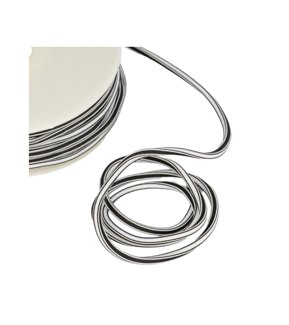 25m spool 4mm square cord White