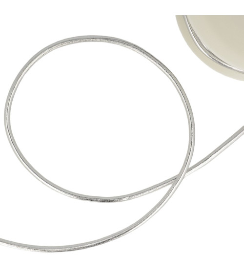 Spool of faux metal cord Silver