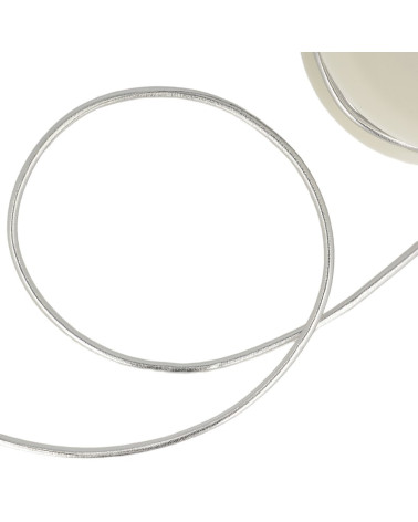 Spool of faux metal cord Silver