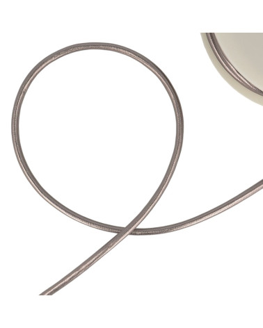 Bobine Cordon simili métal Gris foncé