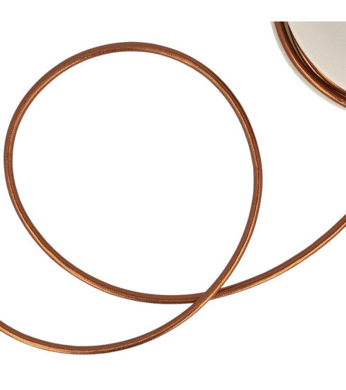 Copper faux metal cord spool
