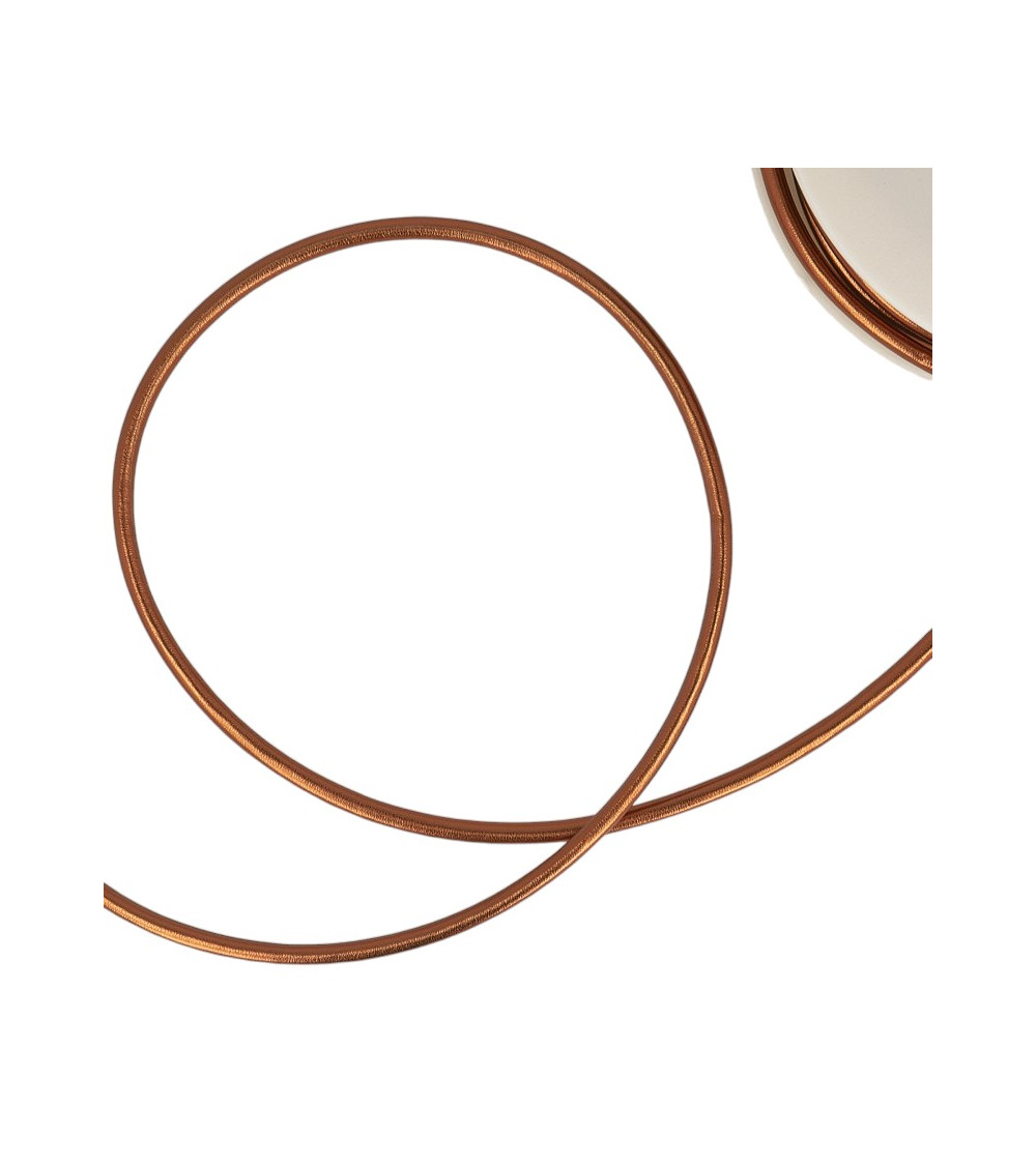 Copper faux metal cord spool