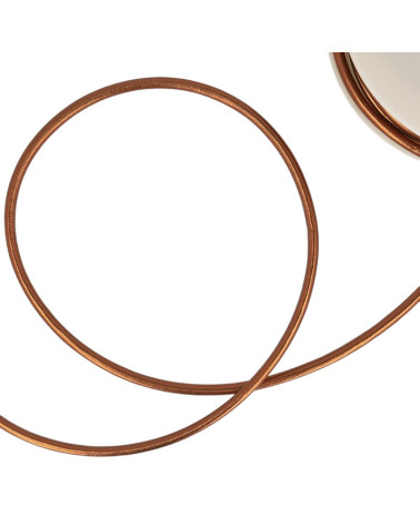 Copper faux metal cord spool