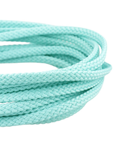 Bobina de 50m cordón de poliéster damero 6mm azul agua