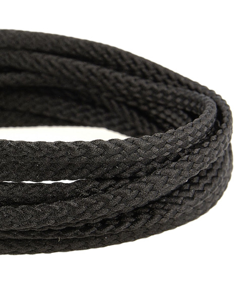 Bobine 50m Cordon damier polyester 6mm noir