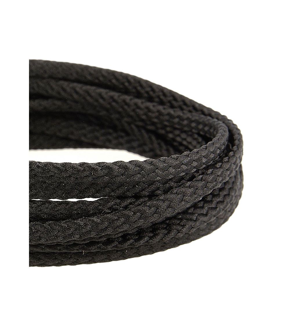 Bobina de 50m cordón de poliéster damero 6mm negro