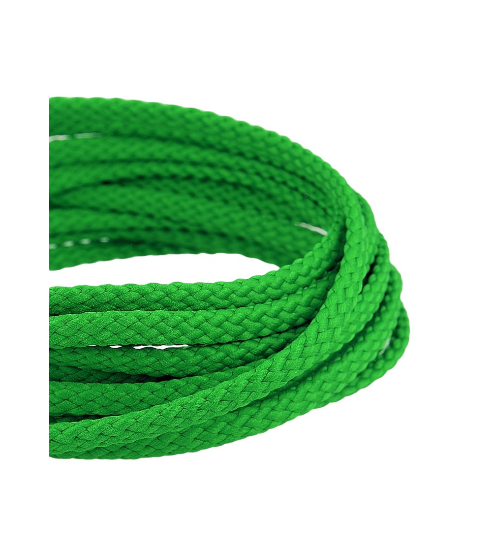 Bobina de 50m cordón de poliéster Checkerboard 6mm verde oscuro