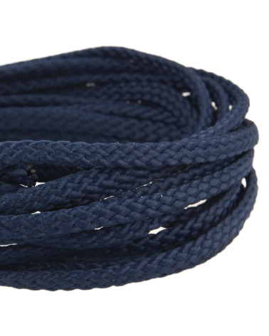 Bobina da 50 m Cordoncino in poliestere a scacchiera da 6 mm blu scuro