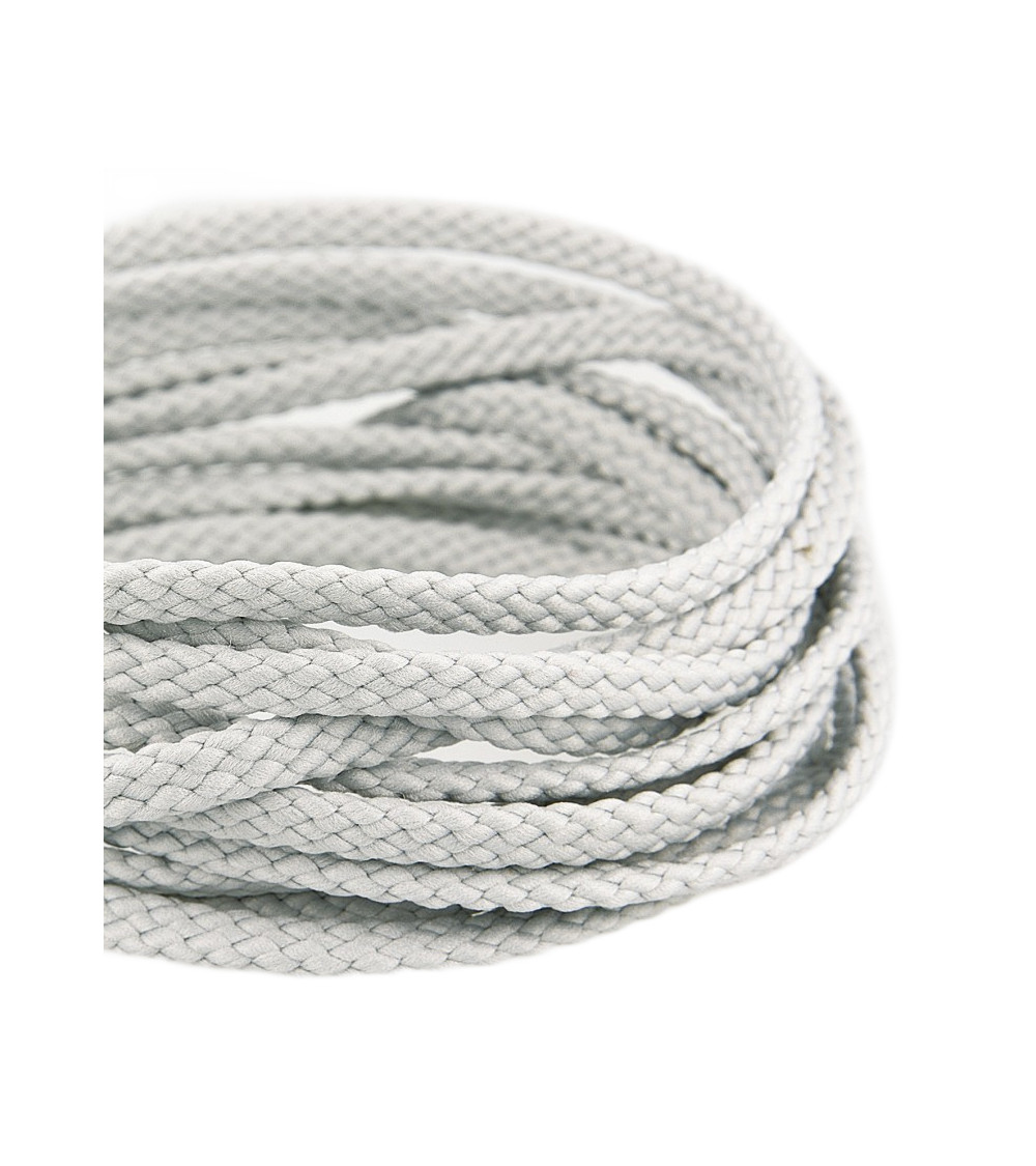 Bobina de 50m cordón de poliéster damero 6mm gris azul