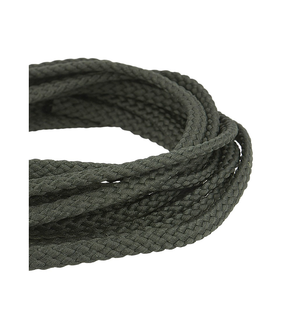 50 m Spule Schachbrett-Polyesterschnur 6 mm grau schwarz