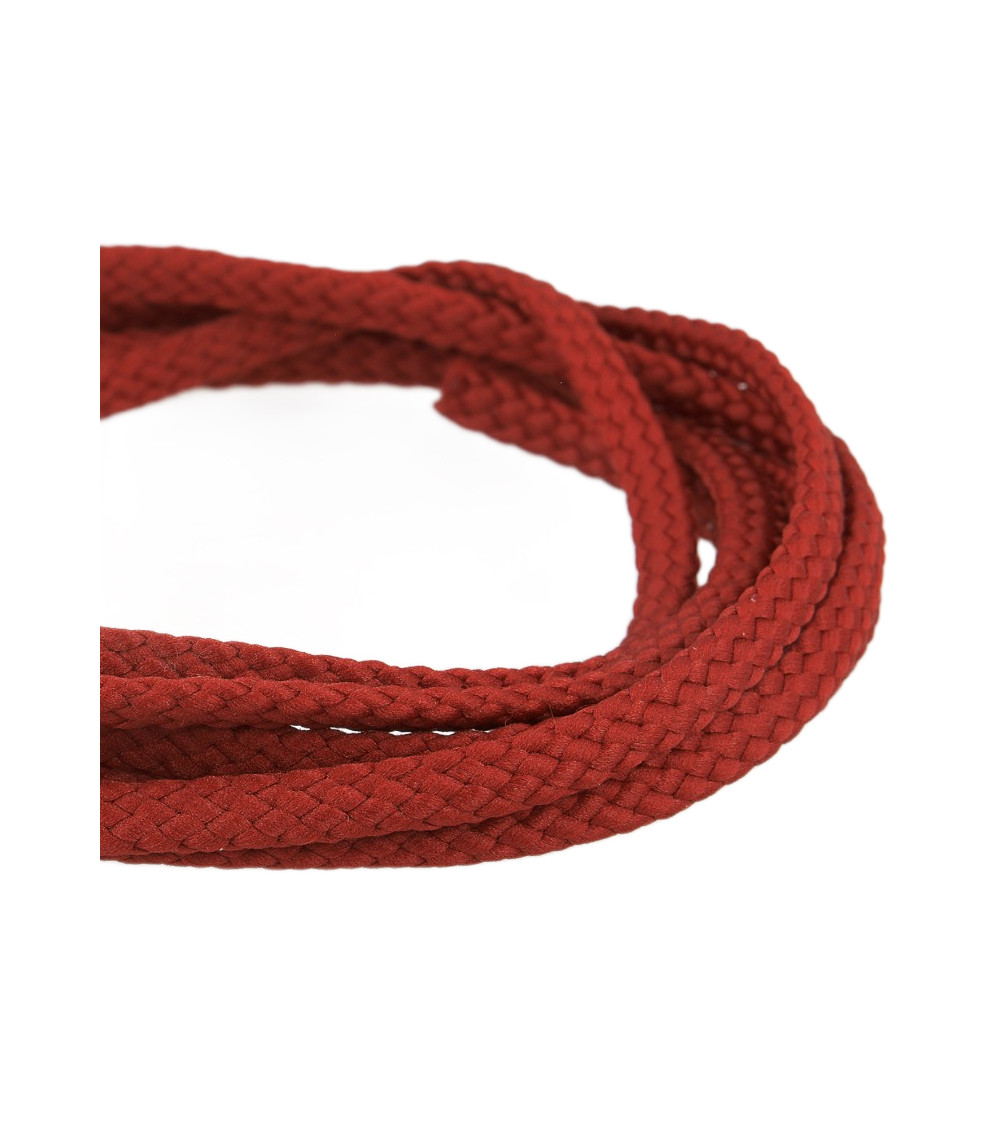 Bobine 50m Cordon damier polyester 6mm cuivré