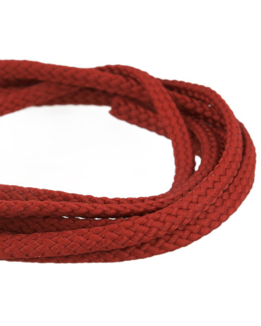 Bobine 50m Cordon damier polyester 6mm cuivré
