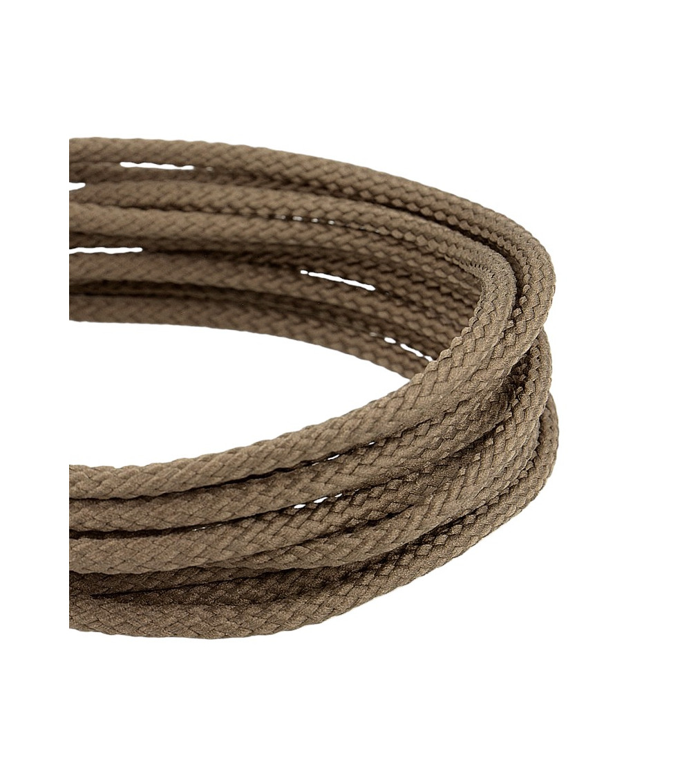 50m spool of 6mm light brown polyester checkered cord