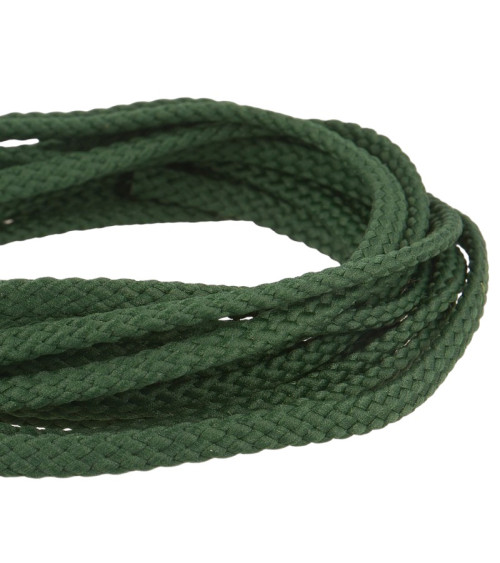 Bobine 50m Cordon damier polyester 6mm vert bouteille