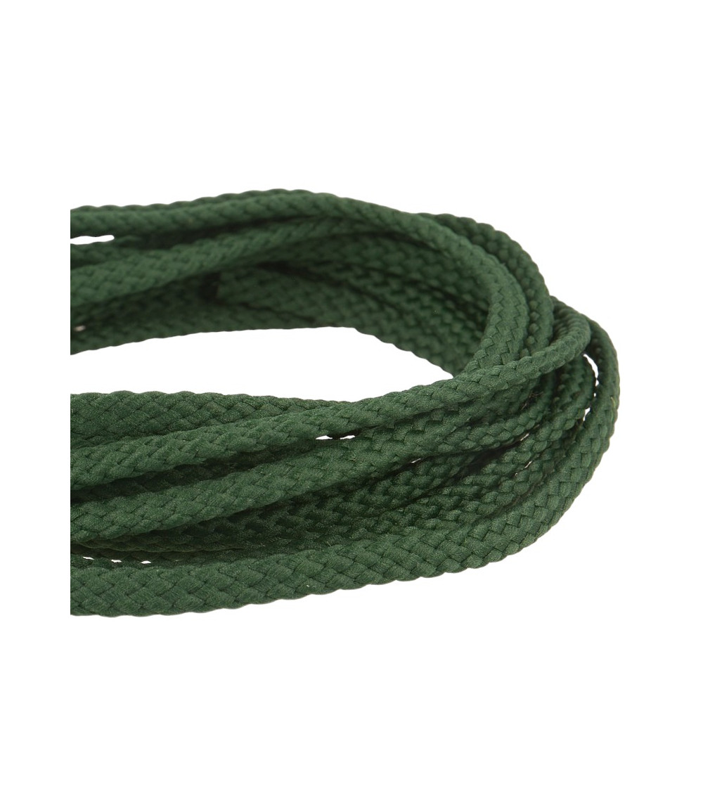 Bobine 50m Cordon damier polyester 6mm vert bouteille