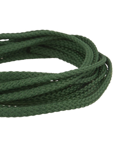 Bobine 50m Cordon damier polyester 6mm vert bouteille