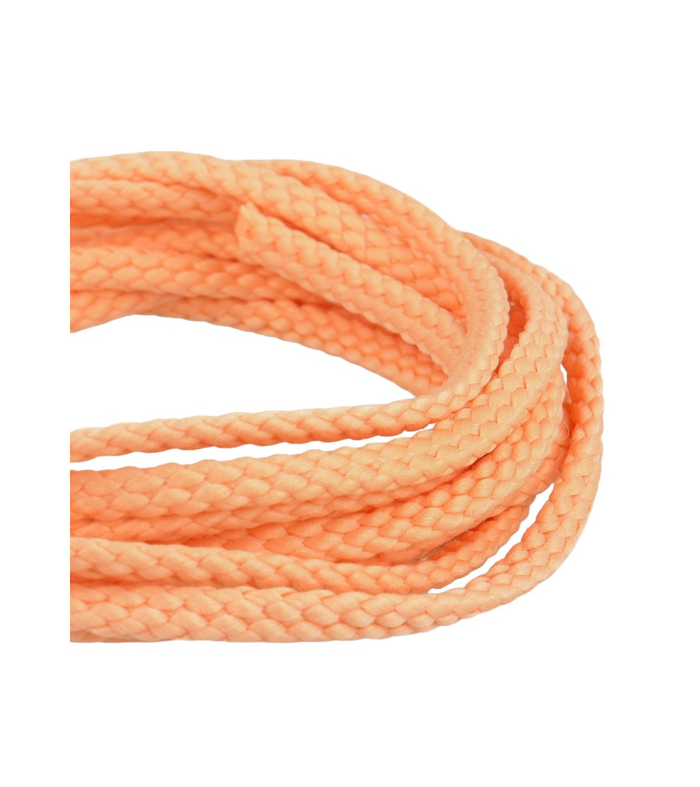 Bobine 50m Cordon damier polyester 6mm saumon