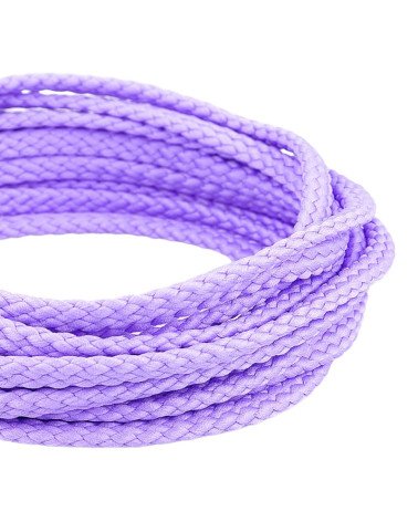 50m spool of 6mm mauve polyester checkered cord