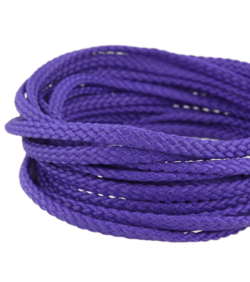 Bobine 50m Cordon damier polyester 6mm violet