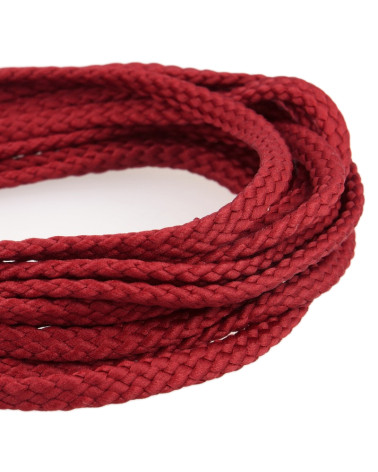 50m spool of 6mm red Hermes polyester checkered cord