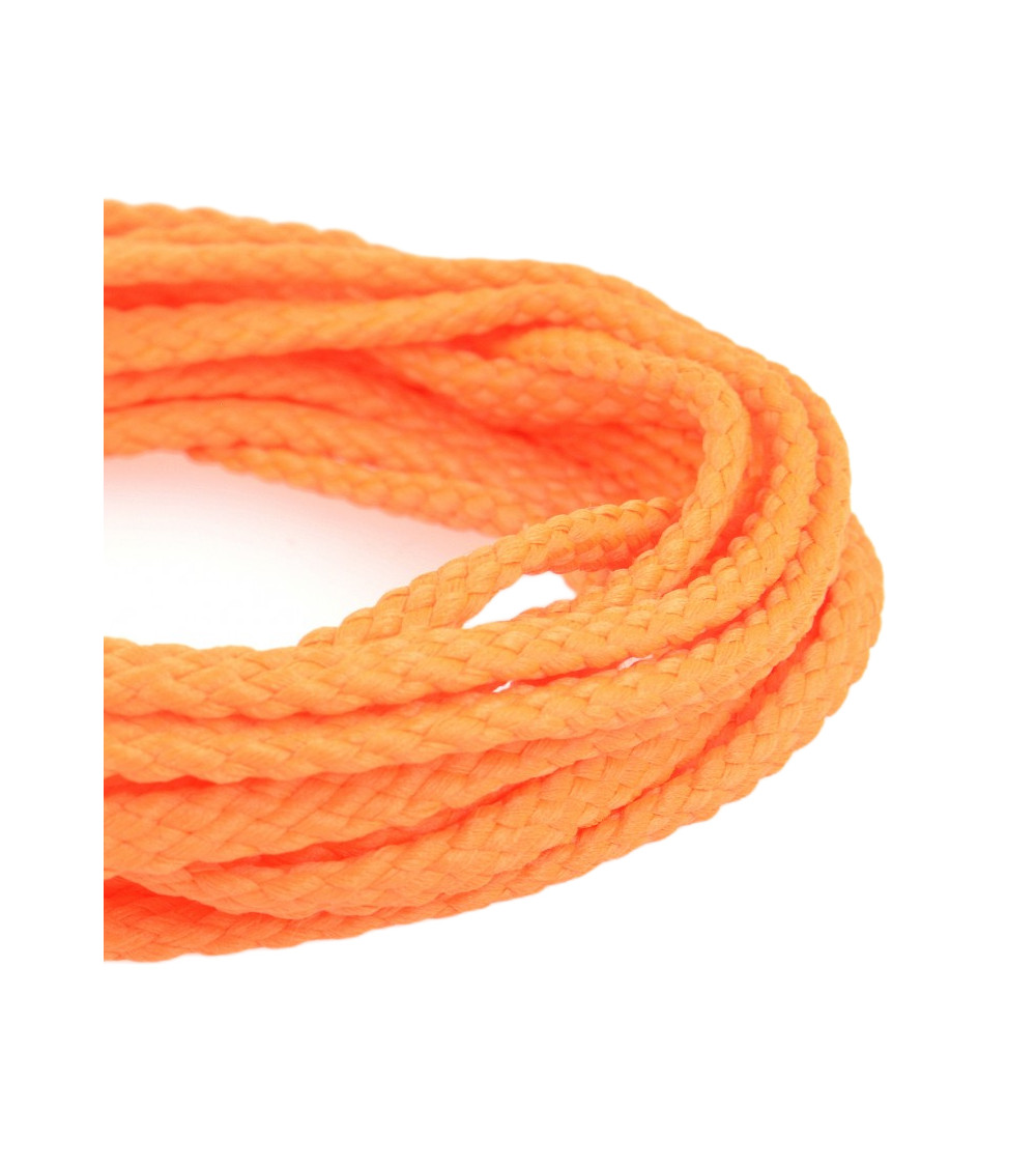 50 m Spule, Schachbrett-Polyesterschnur, 6 mm, fluoreszierend rot