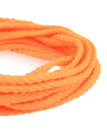 50 m Spule, Schachbrett-Polyesterschnur, 6 mm, fluoreszierend rot