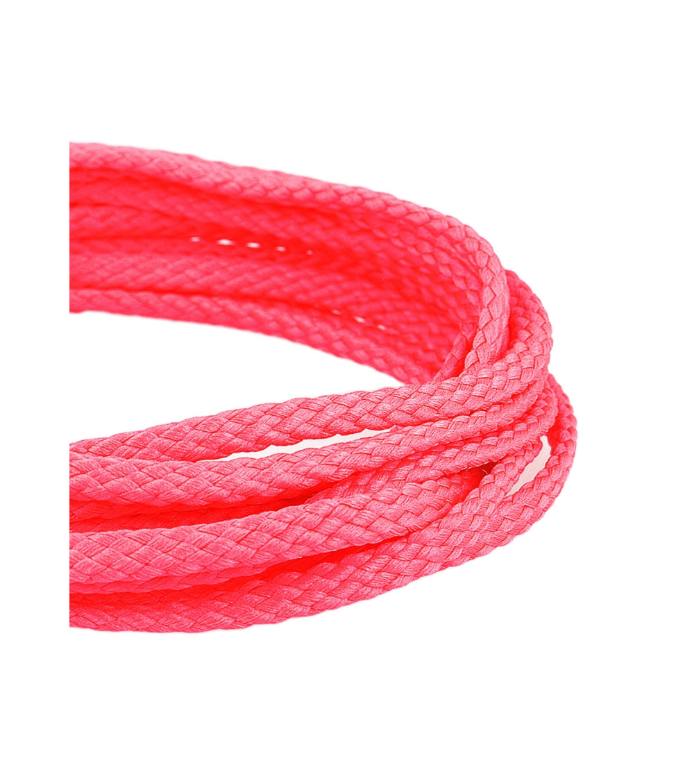 50 m Spule Schachbrett-Polyesterschnur 6 mm neonpink