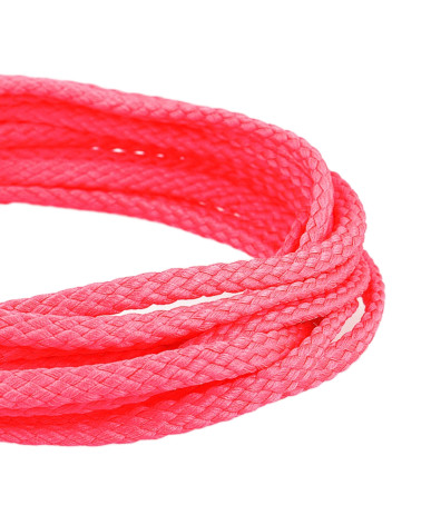 50 m Spule Schachbrett-Polyesterschnur 6 mm neonpink