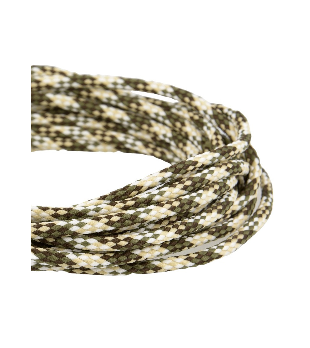 50 m Spule, Schachbrett-Polyesterschnur, 6 mm, Ecru/Braun