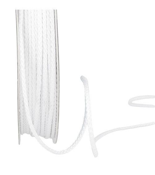 30m spool of polyester cord 4mm white