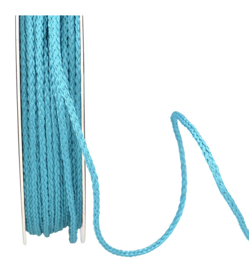 30m reel polyester cord 4mm turquoise