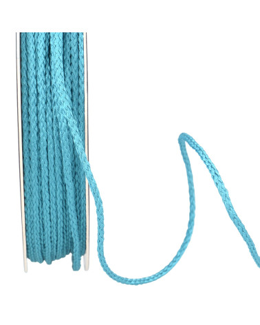 30m reel polyester cord 4mm turquoise