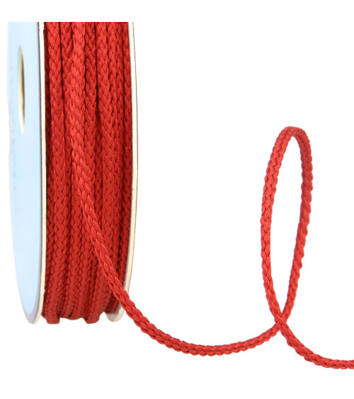 30m spool of polyester cord 4mm red