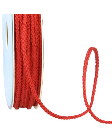 30m spool of polyester cord 4mm red