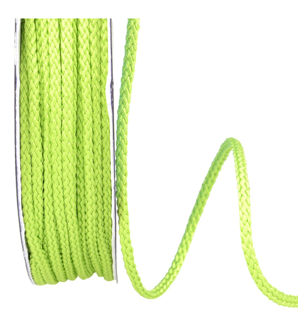 30m reel polyester cord 4mm anise green