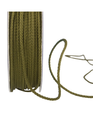 30m spool of polyester cord 4mm khaki