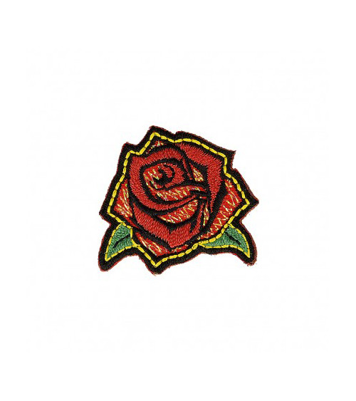 Set of 3 iron-on patches Rose rock 2cm x 3cm