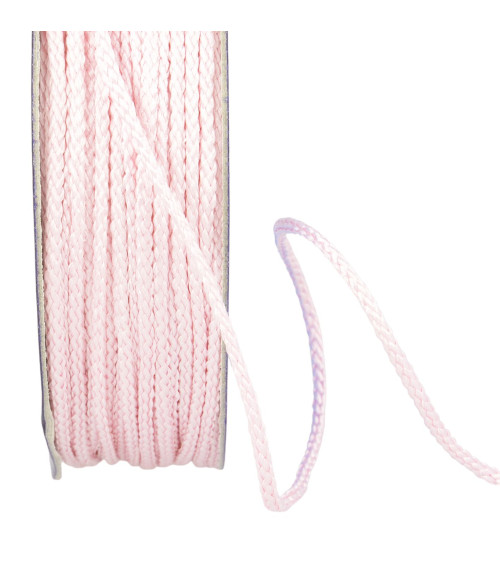 30m spool of polyester cord 4mm light pink