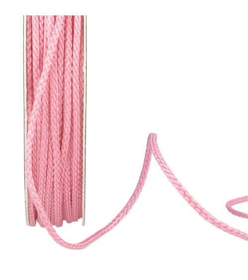 30m reel polyester cord 4mm light fuchsia