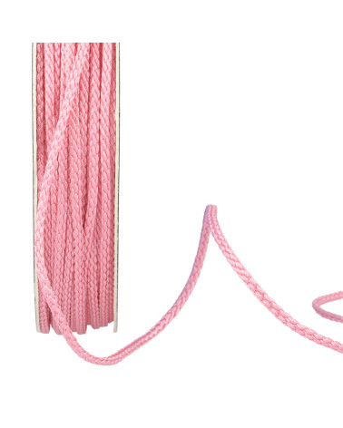 30m reel polyester cord 4mm light fuchsia