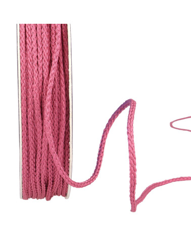 30m reel polyester cord 4mm raspberry