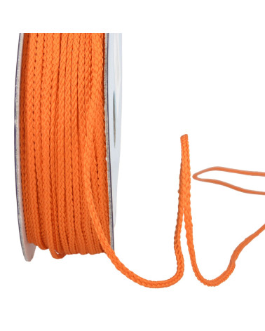 Bobine 30m cordelière polyester 4mm orange