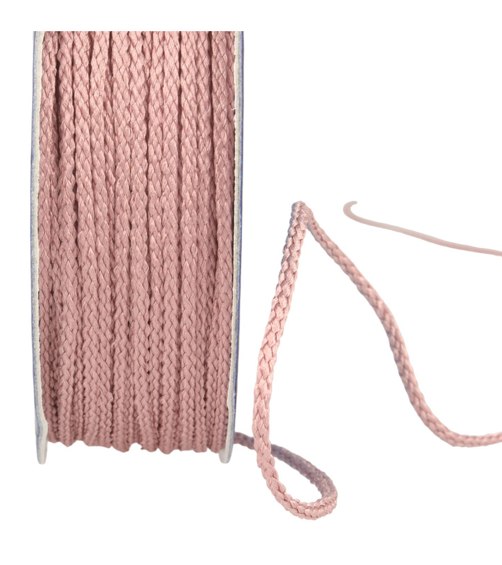30m reel polyester cord 4mm old pink