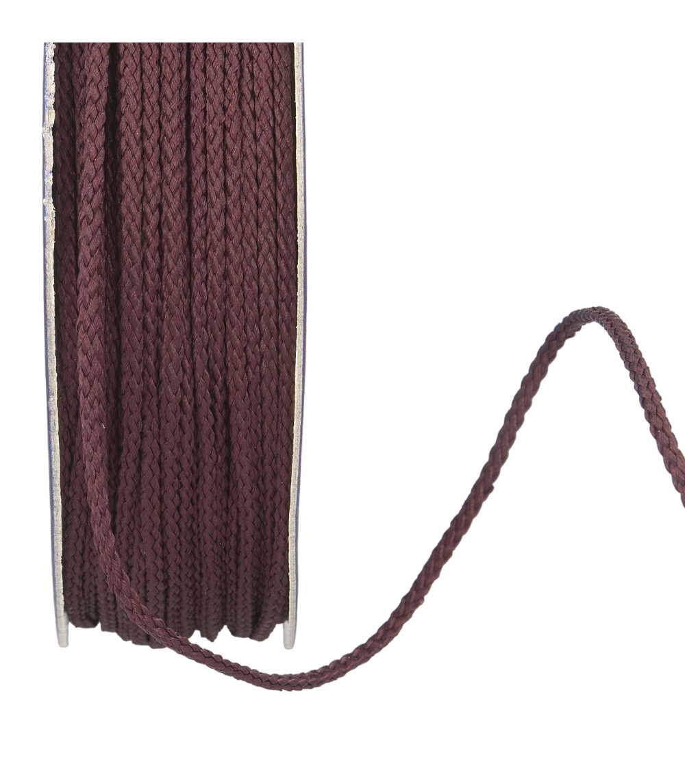 30m reel polyester cord 4mm plum