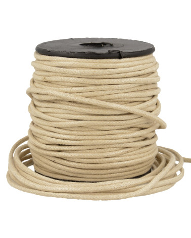 Bobine 35m cordelière aspect cuir 2mm beige